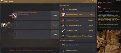 bdo crystal extraction tool.
